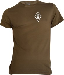 Picture of Grenadier T-Shirt mit Truppengattungsabzeichen "Bömbeli" Oliv